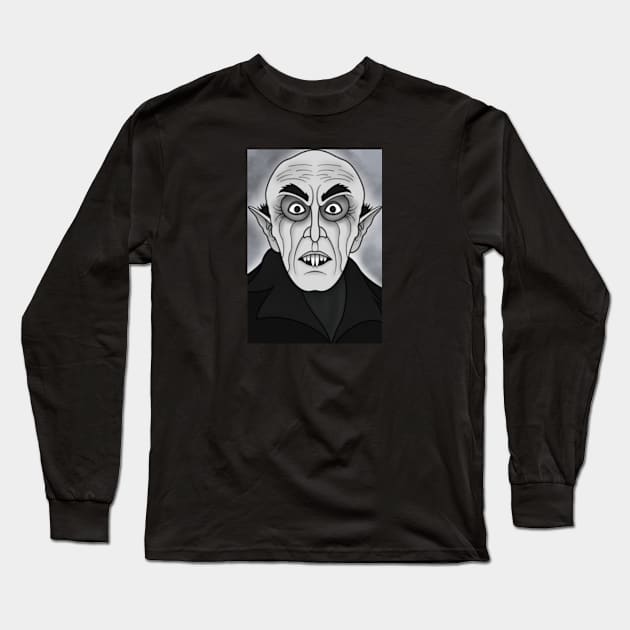 Count Orlok Long Sleeve T-Shirt by JGOBLICK.ART